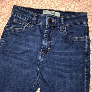 High waisted Topshop denim